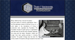 Desktop Screenshot of fredjbrunnerfoundation.com